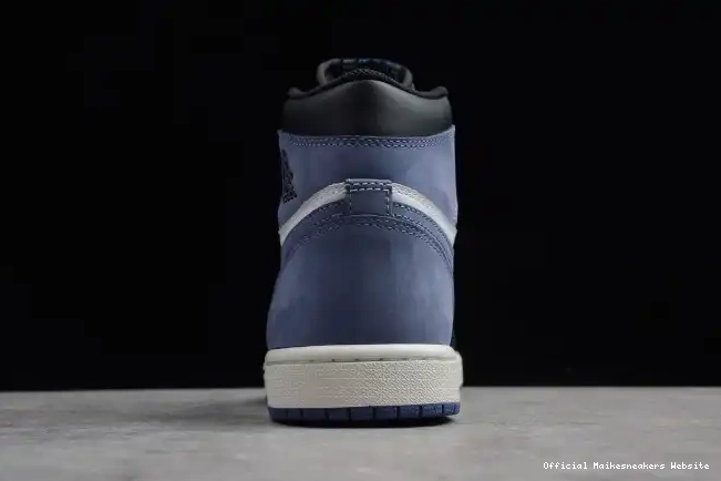 Official Maikesneakers High Air Retro OG 1 Blue Jordan Moon 555088-115 0430